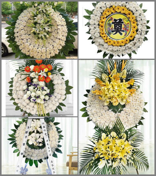 浙江省宁波江北区洪塘街道花圈速递